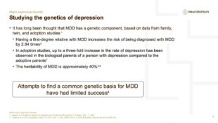 Major Depressive Disorder – Neurobiology and Aetiology – slide 35